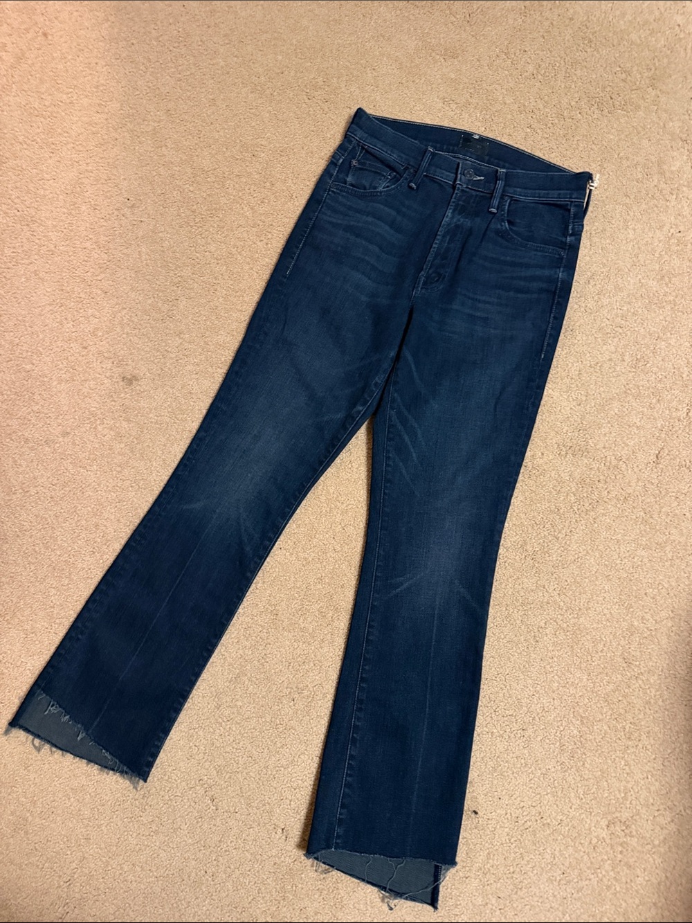 MOTHER Dark Indigo Flare Jeans